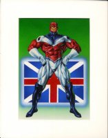 Captain Britain Mavel Masterpiece Series 1 card art